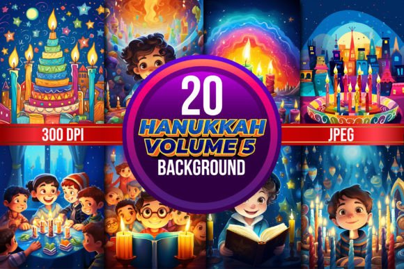 Download Hanukkah Background for Kids Volume 5 - Background for kids Collection