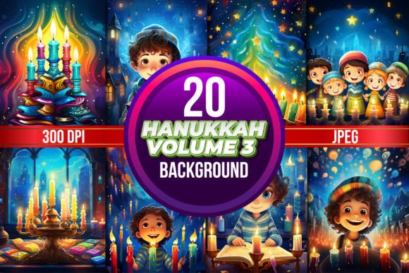 Download Hanukkah Background for Kids Volume 3 - Background for kids Collection