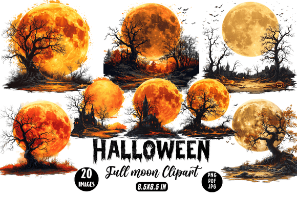 Download Halloween Full Moon Clipart - Premium Resources