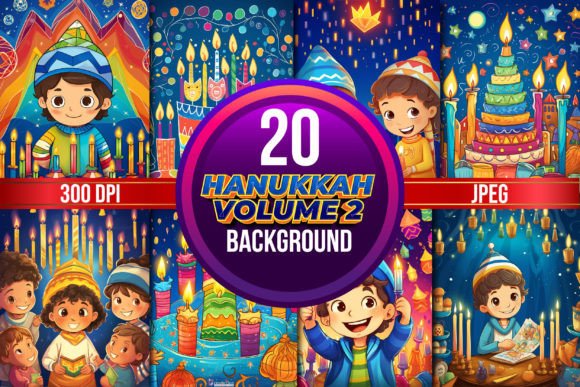 Download Hanukkah Background for Kids Volume 2 - Background for kids Collection