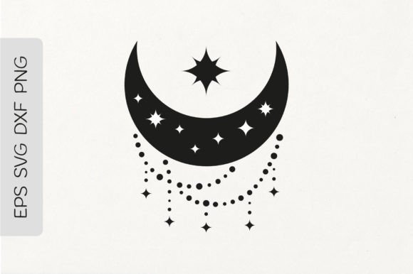 Download Crescent Moon with Witchy Beads - Crescent moon Collection