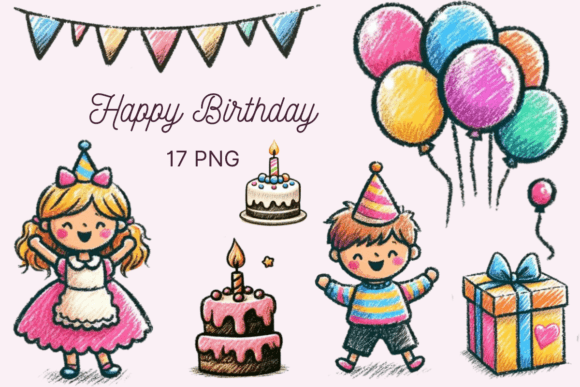 Download Crayon Birthday Clipart Doodles PNG - Clipart doodles Collection