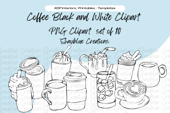 Download Coffee Black and White Clipart Doodles - Clipart doodles Collection