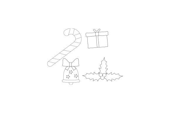 Download Christmas Line Art Doodles - Premium Resources