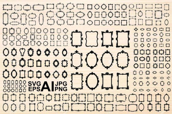 Download Ornate Black and White Decorative Frames - Decorative frame Collection