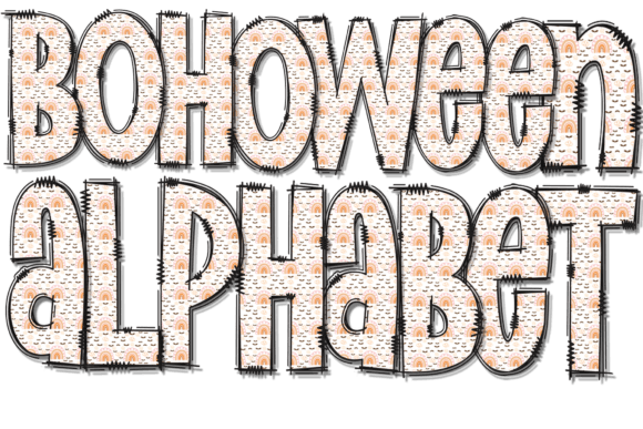 Download Boho Halloween Alphabet Clipart Doodles - Clipart doodles Collection
