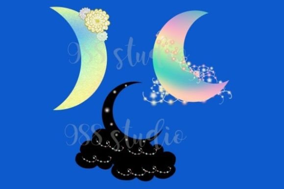 Download Crescent Moon Clip Art Lighting Flower - Crescent moon Collection