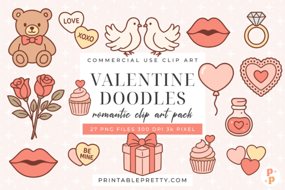 Download Cute Valentine Clipart Doodles PNG - Clipart doodles Collection