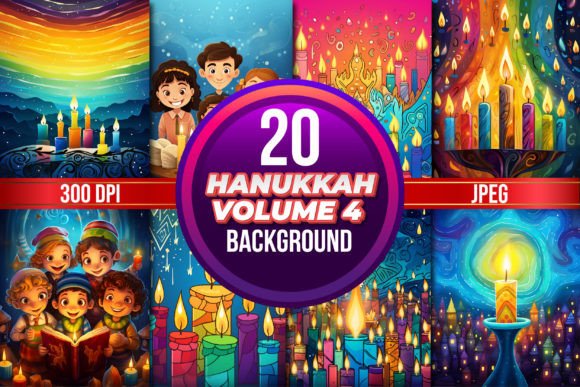 Download Hanukkah Background for Kids Volume 4 - Background for kids Collection