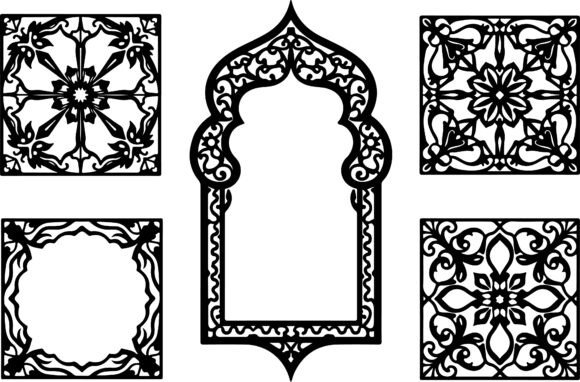 Download Islamic Ornamental Frame Bundle - Ornamental frame Collection